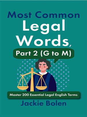 cover image of Most Common Legal Words, Part 2 (G to M)